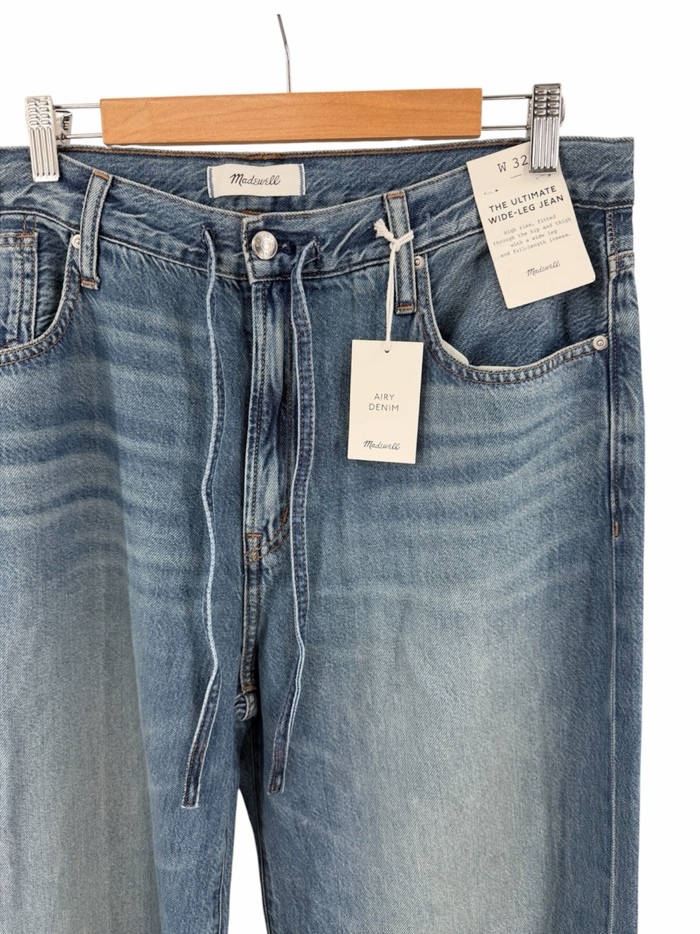 Madewell The Ultimate Wide-Leg Jean in Airy Denim Size 32 - Picture 3 of 9